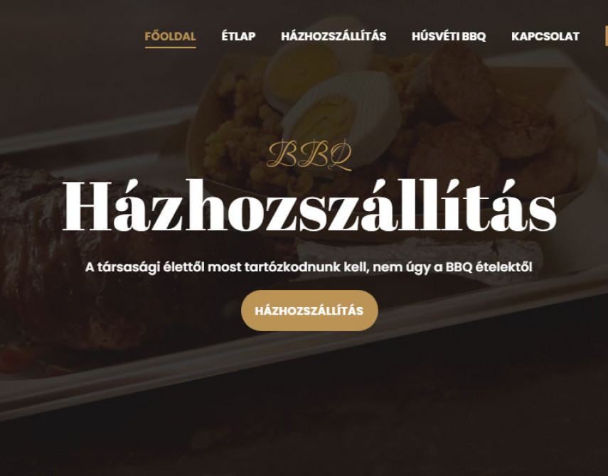 Referencia munka weboldal, webshop készíétsére-Éttermi honlap-Gremmédia.hu